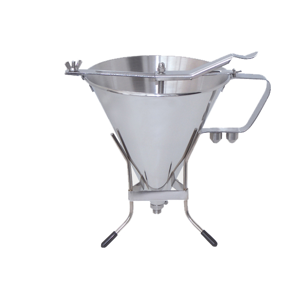 deBuyer Kwik Pro Piston Funnel With Stand Stainless Steel 1.5L