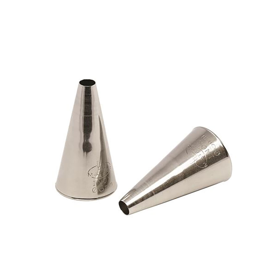 Matfer Bourgeat Plain Piping Tube Set Of 2 Stainless Steel