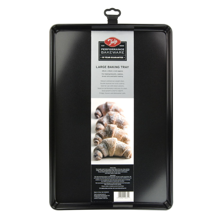 Tala Performance Baking Tray Carbon Non Stick Steel 45x30x2cm