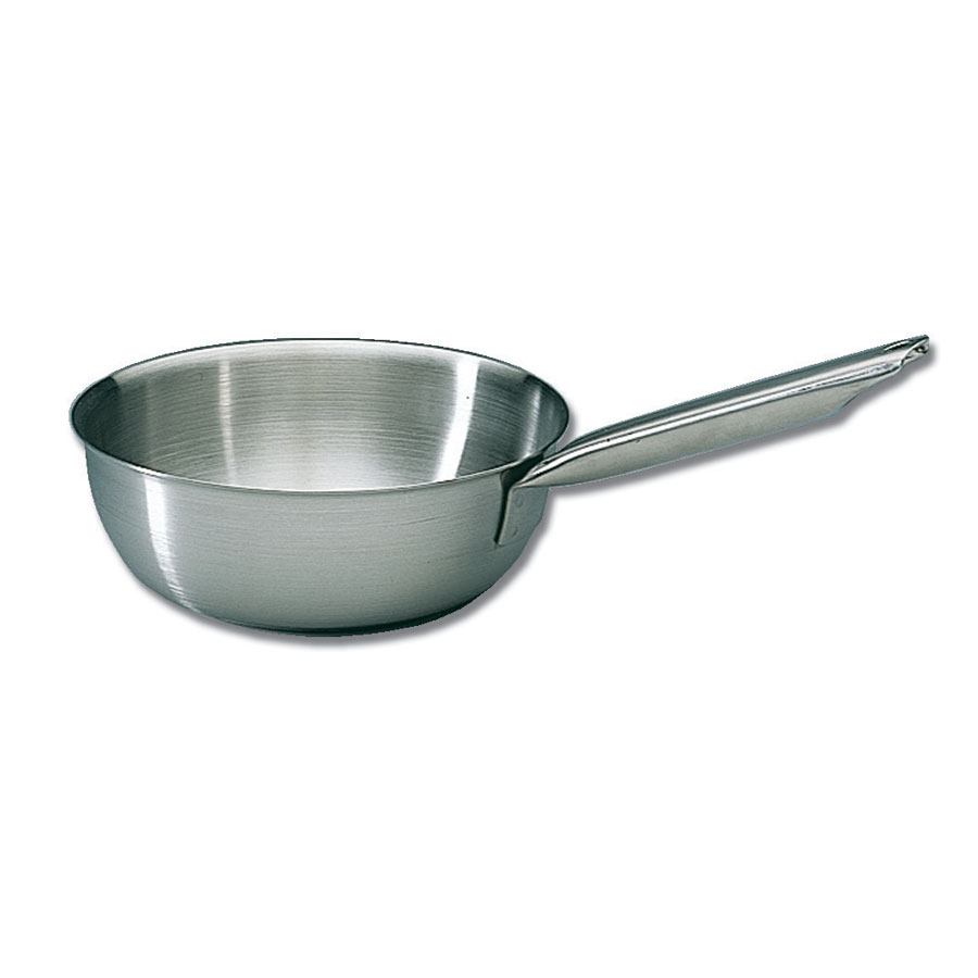 Matfer Bourgeat Tradition Flared Saute Pan 28cm Stainless Steel 4.7l