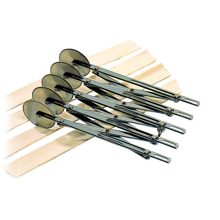 Matfer Bourgeat Multi-Cut Dough Cutter Extendable Roller 5 Wheels