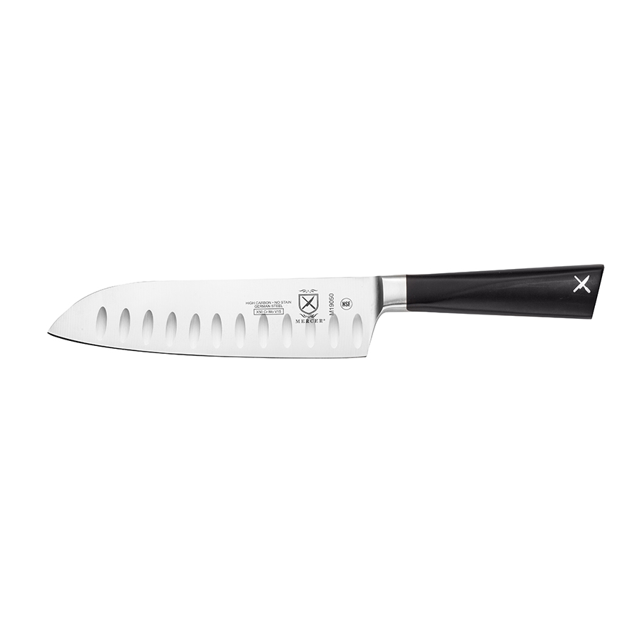 Mercer ZüM Santoku Granton Edge 7in With Delrin Handle