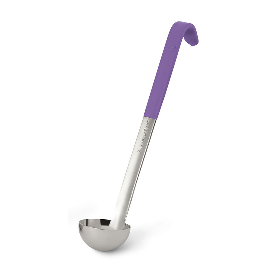 Vollrath Ladle Stainless Steel 2oz With Purple Kool-Touch Handle
