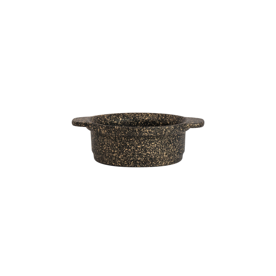 Round Mini Crock With Handles 15.6 x 12cm