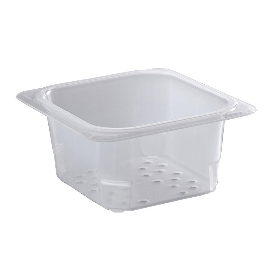 Colander Pan Trans 1/6 Pan 3in Deep