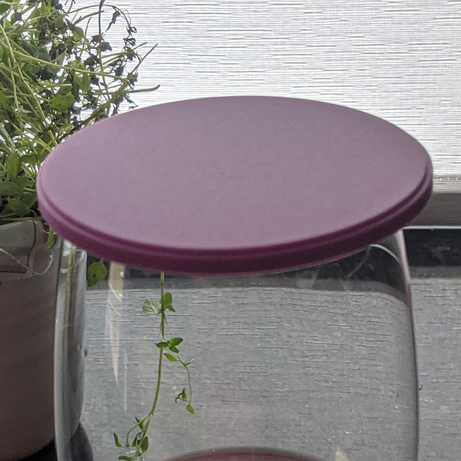 Purple Silicone Mat - 90mm Dia x 5mmH