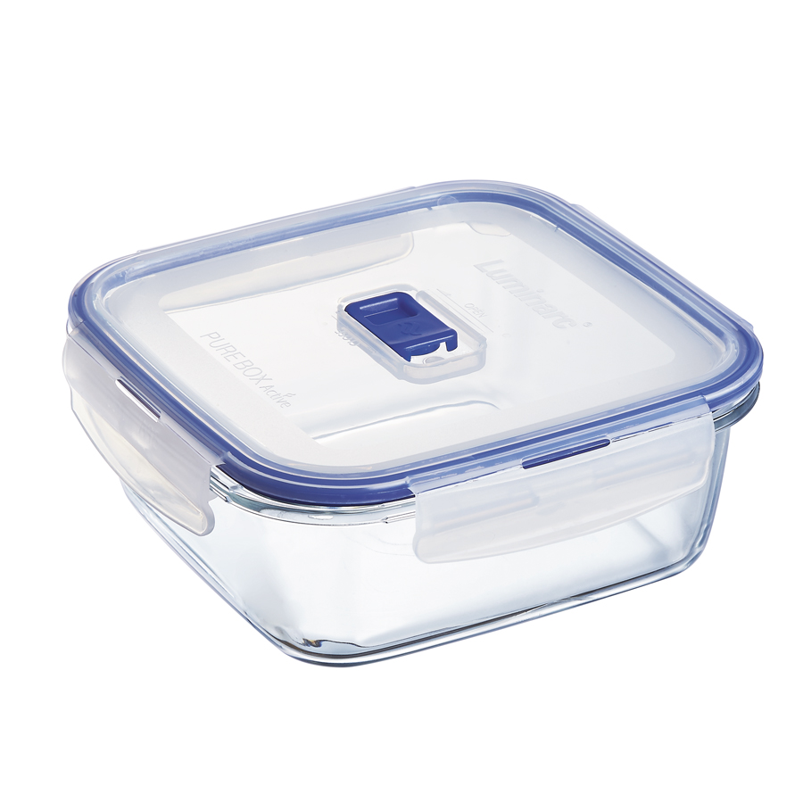 Luminarc Pure Box Active Square Large Box With Lid 1200ml