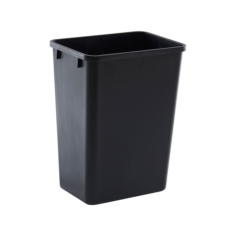 Trust Soft Wastebasket Black Polypropylene 39 ltr 38.7x27.9x50.5cm