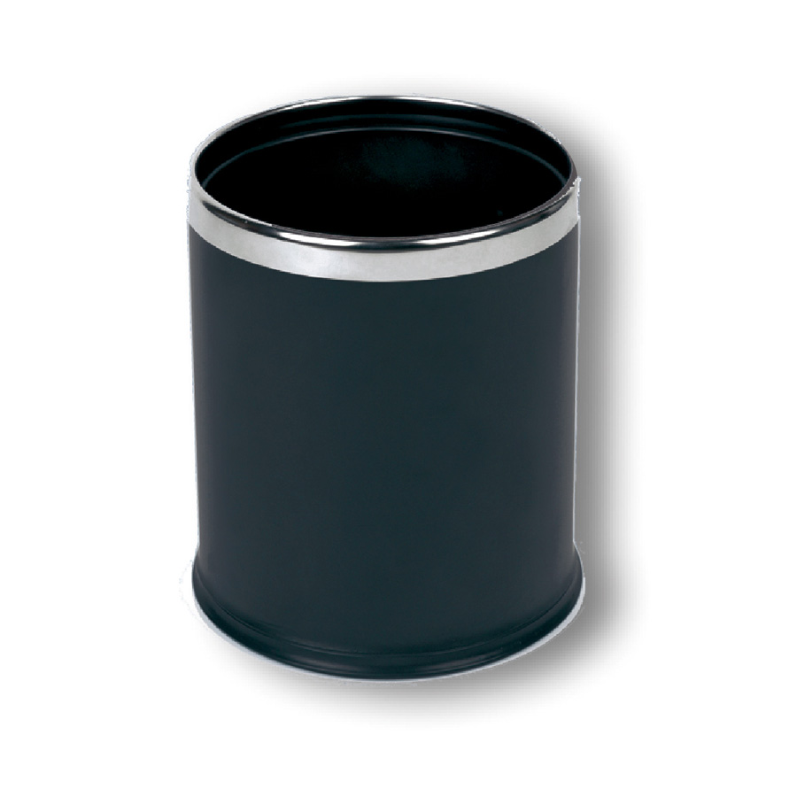 Round Waste Bin Concealed Bag Black 10ltr