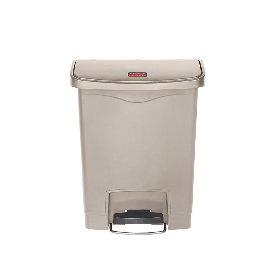 Rubbermaid Slim Step-On Bin Front Step 30 ltr Beige