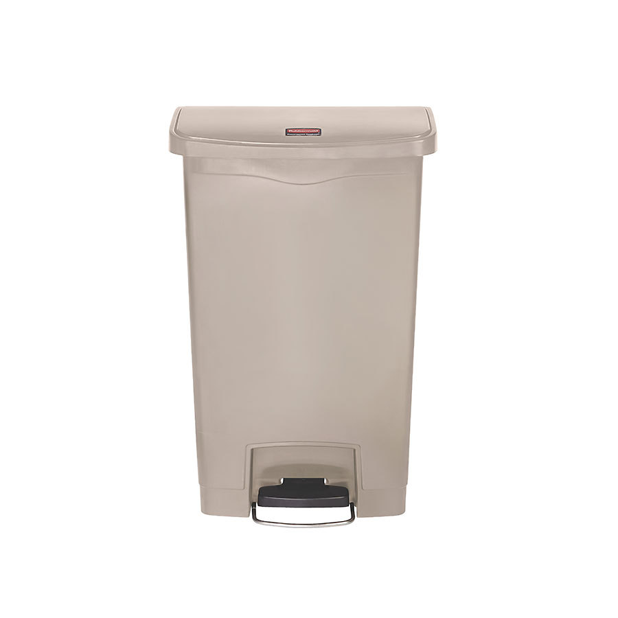 Rubbermaid Slim Step-On Bin Front Step 50 ltr Beige