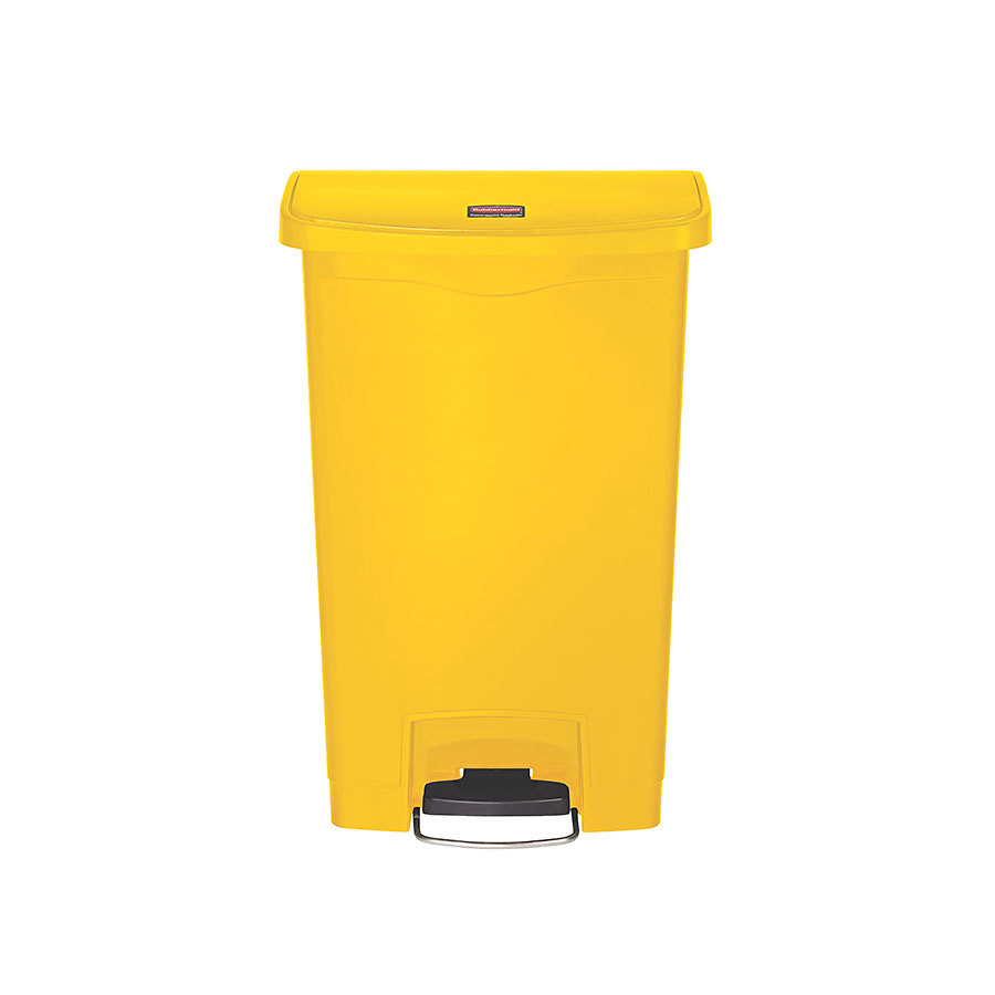 Rubbermaid Slim Step-On Bin Front Step 50 ltr Yellow