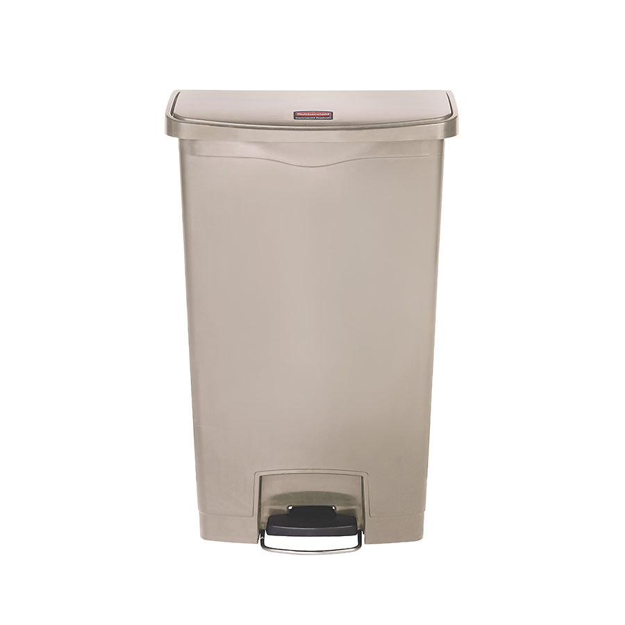 Rubbermaid Slim Step-On Bin Front Step 68 ltr Beige
