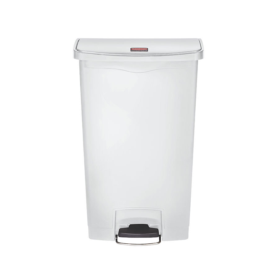 Rubbermaid Slim Step-On Bin Front Step 68 ltr White