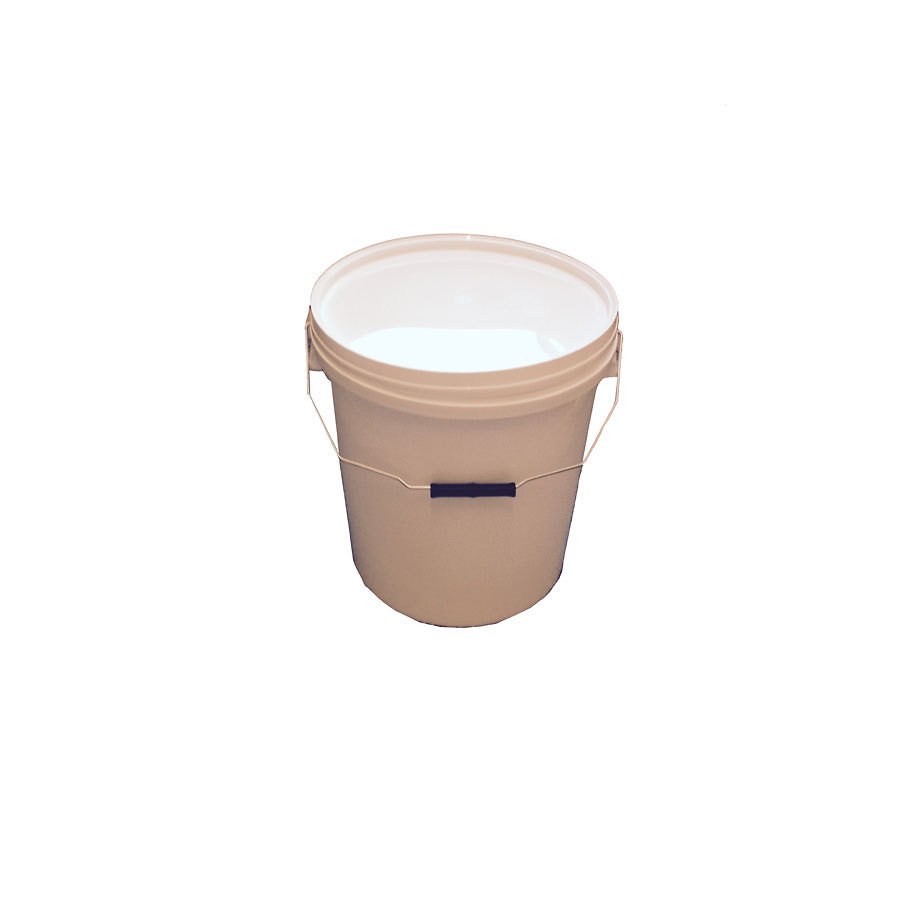 20L White Polypropylene Pail With Lid