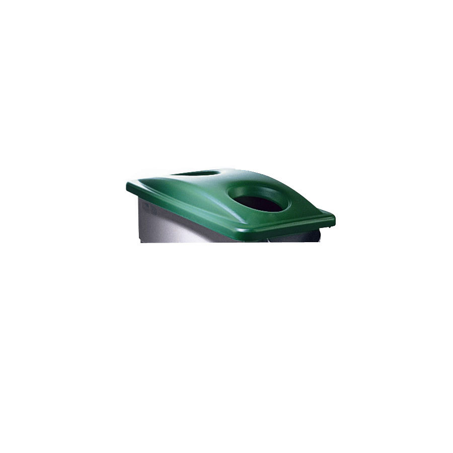 Bottle/Can Lid For Slim Rectangular Bin Green