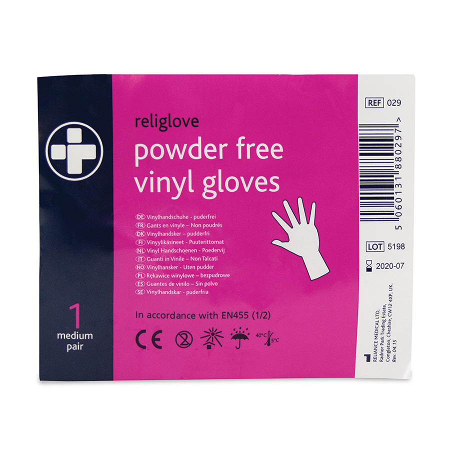 Vinyl Powder-Free Gloves.