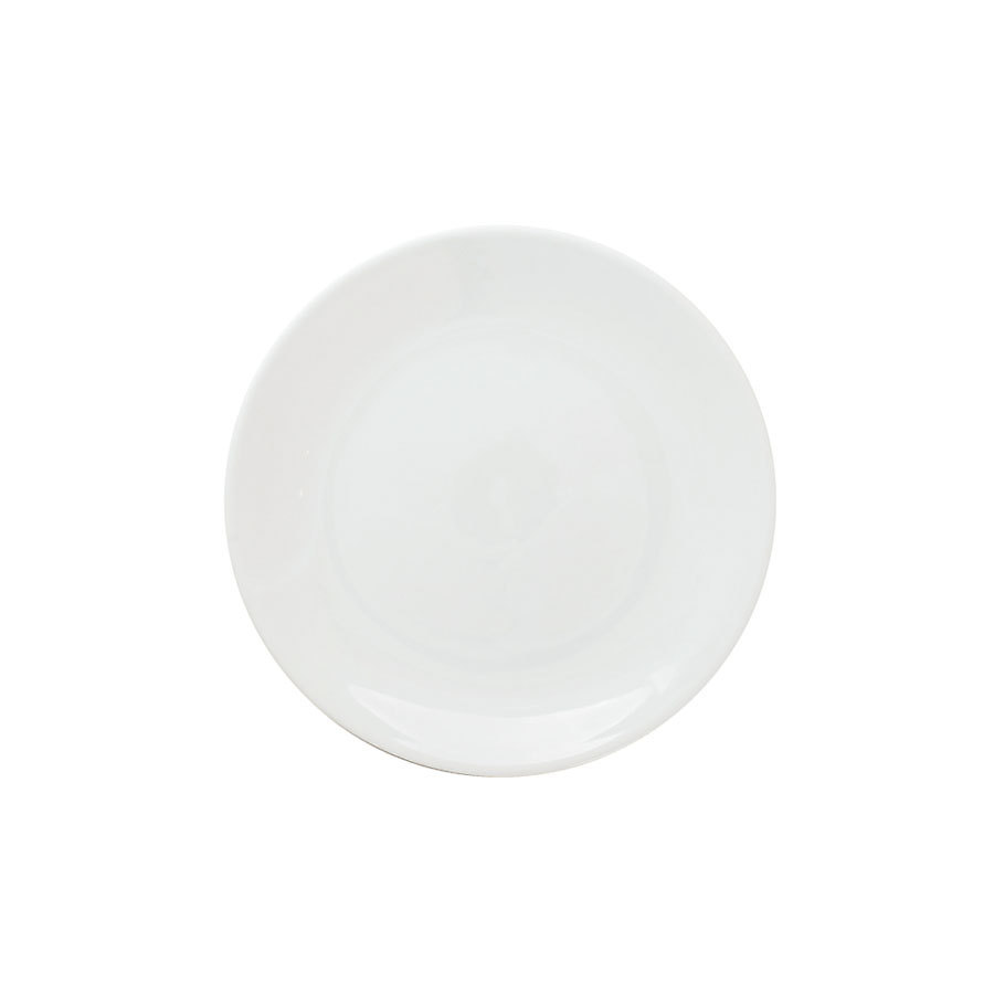 Great White Porcelain Round Coupe Plate 18cm