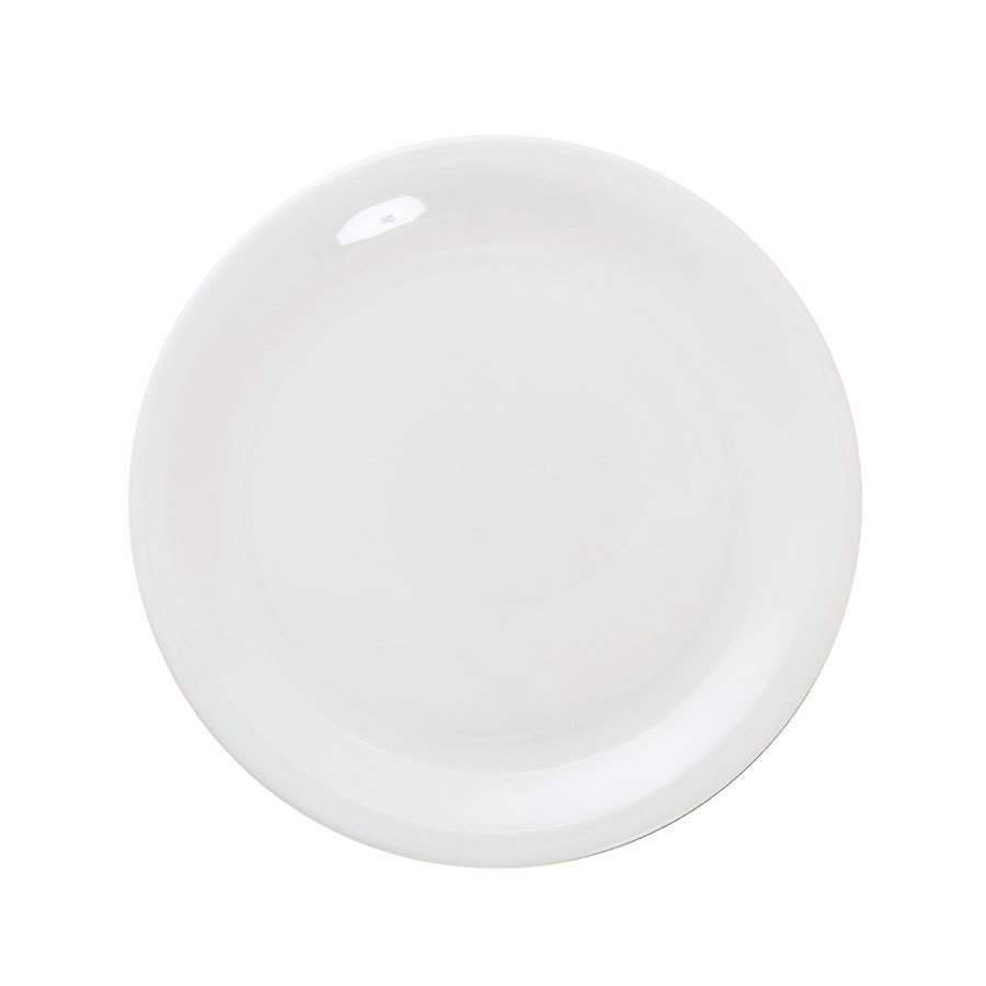 Great White Porcelain Round Narrow Rim Plate 26cm