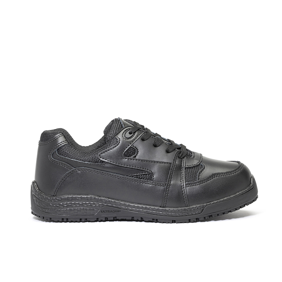 Anvil Utah 2 Black Leather Soft Toe Anti Slip Unisex Trainer