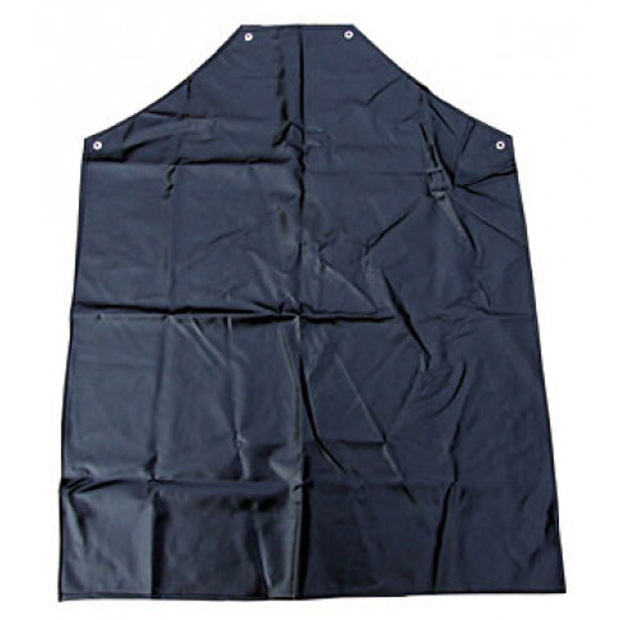 Rushall Apr393 Pack of 5 Black PVC 48x36 Inch Aprons