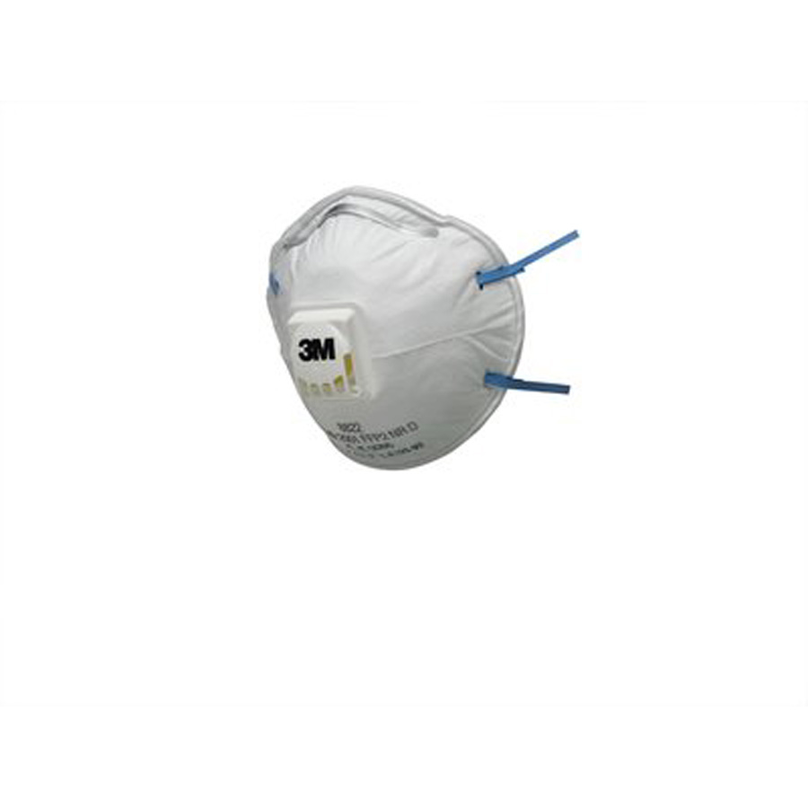 3M 8822 FFP2S Box of 10 Valved Masks