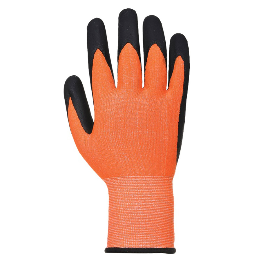 KGFPU3 Orange PU Palm Coated Cut 3 Glove