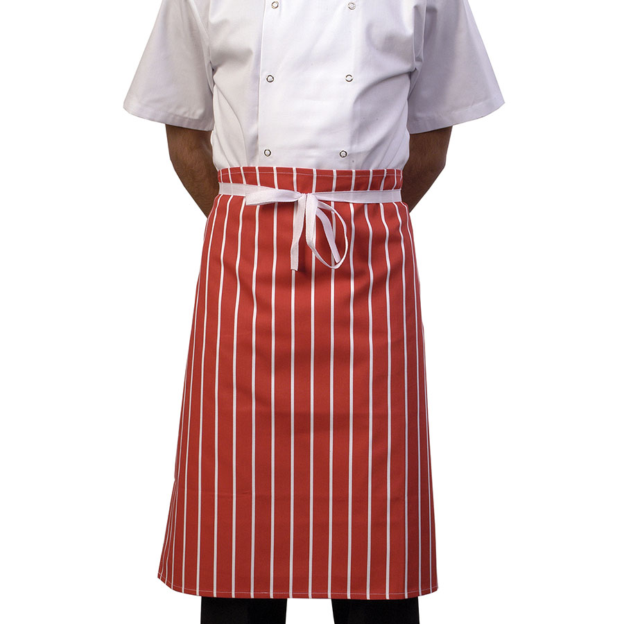 Red Butchers Waist Apron
