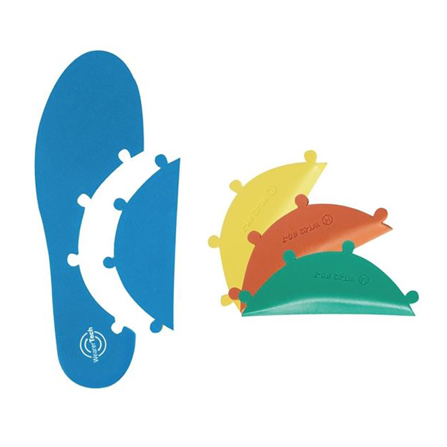 WEARERTECH CUSTOM PRO MODULAR INSOLE SET - COMPLETE WITH HARD, MEDIUM AND SOFT OPTIONS UK-SIZE-6.5