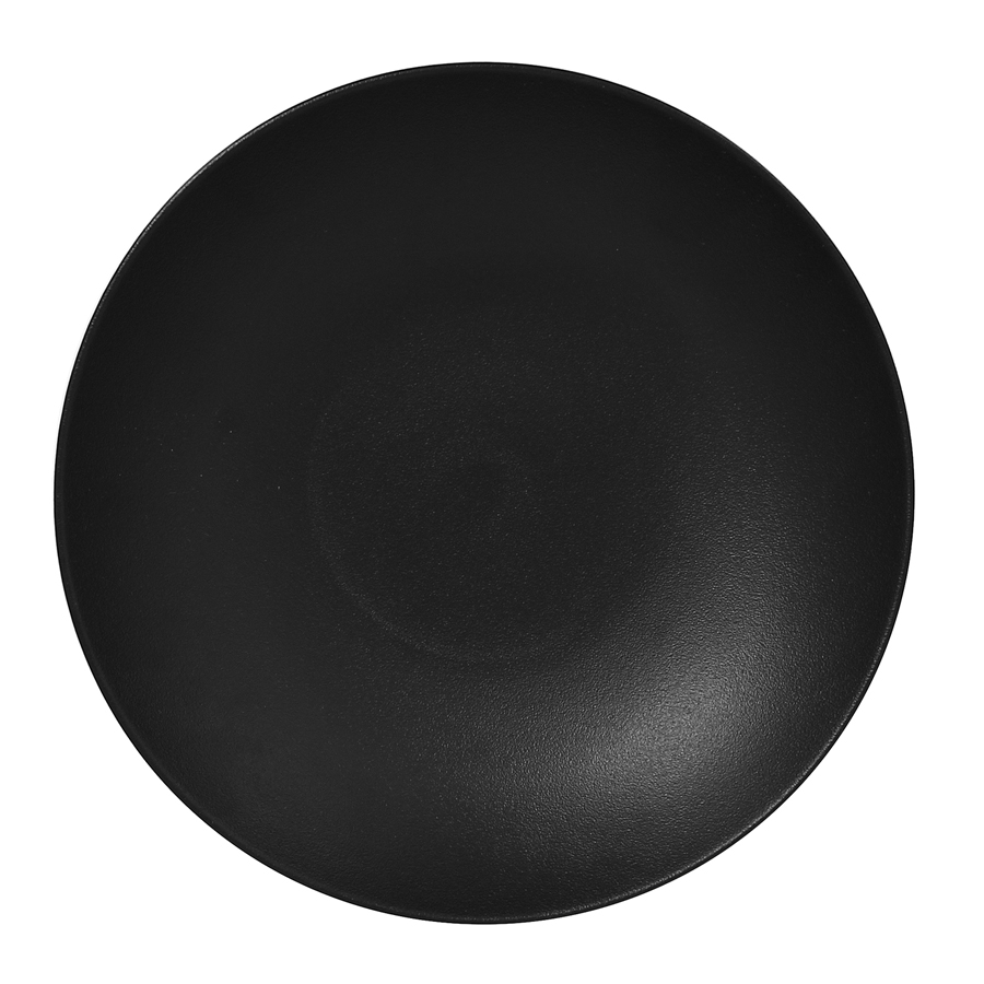 Rak Neofusion Vitrified Porcelain Black Round Coupe Bowl 30cm