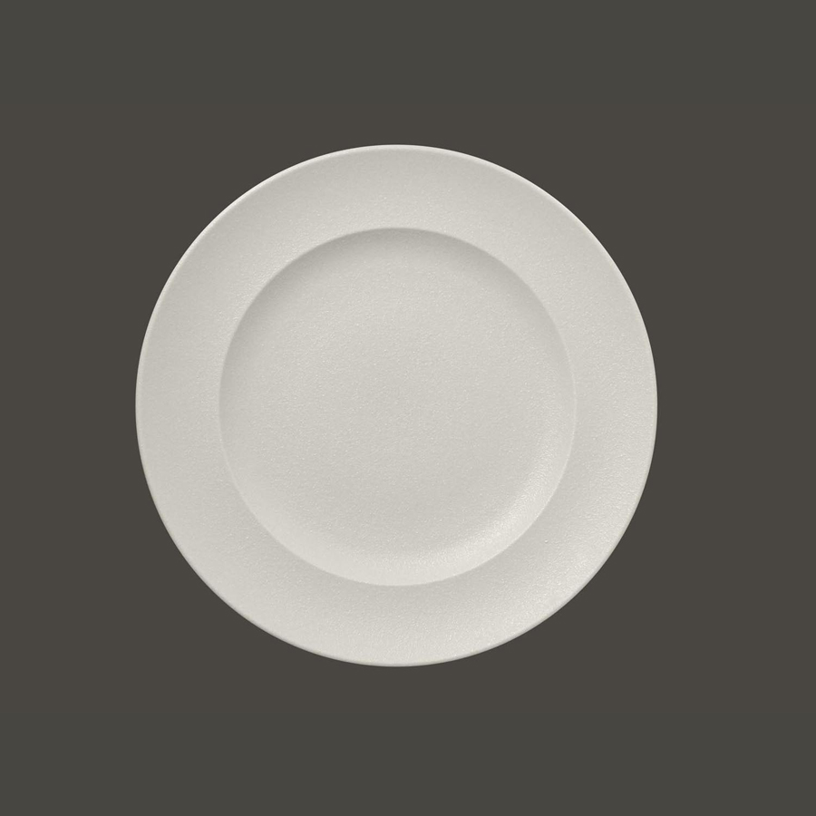 Rak Neofusion Vitrified Porcelain White Round Flat Plate 33cm