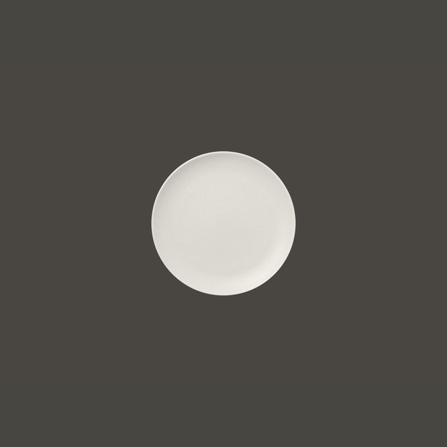 Rak Neofusion Vitrified Porcelain White Round Flat Coupe Plate 15cm