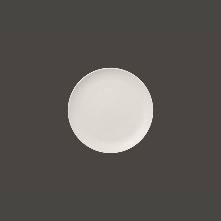 Rak Neofusion Vitrified Porcelain White Round Flat Coupe Plate 18cm