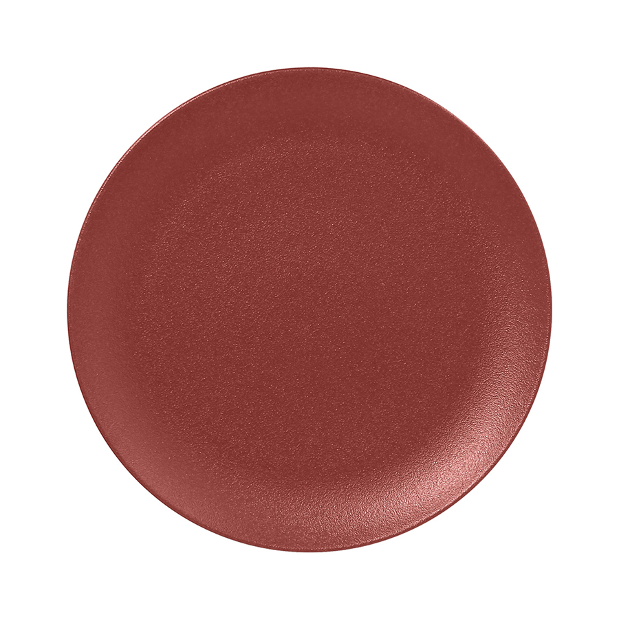 Rak Neofusion Vitrified Porcelain Red Round Flat Coupe Plate 21cm