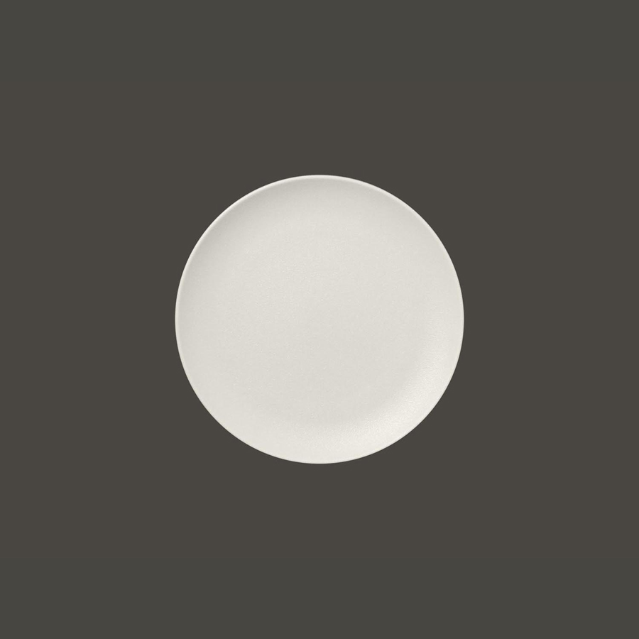 Rak Neofusion Vitrified Porcelain White Round Flat Coupe Plate 21cm