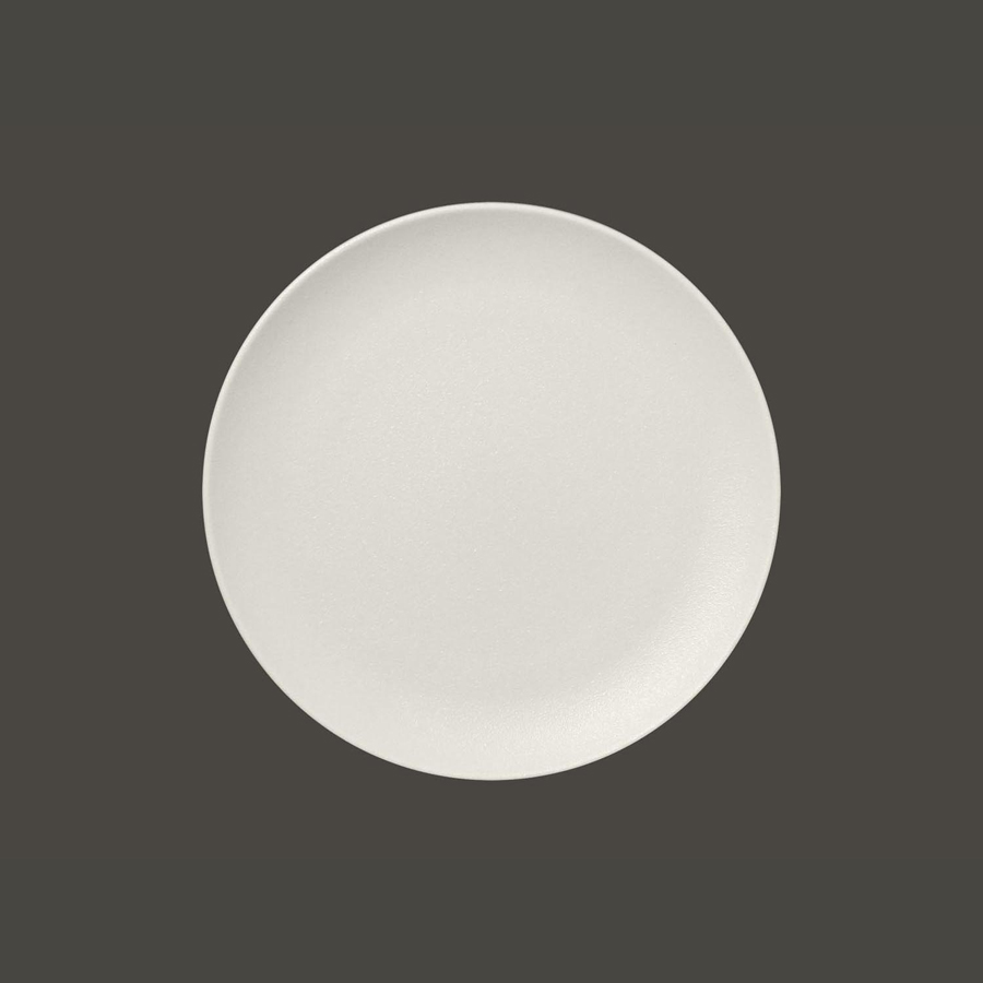 Rak Neofusion Vitrified Porcelain White Round Flat Coupe Plate 27cm