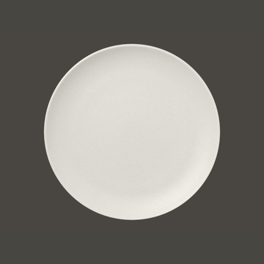Rak Neofusion Vitrified Porcelain White Round Flat Coupe Plate 31cm