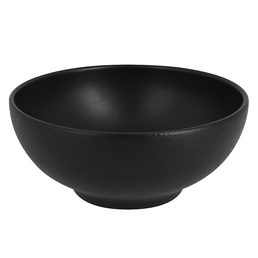 Rak Neofusion Vitrified Porcelain Black Round Noodle Bowl 15x6cm 63cl