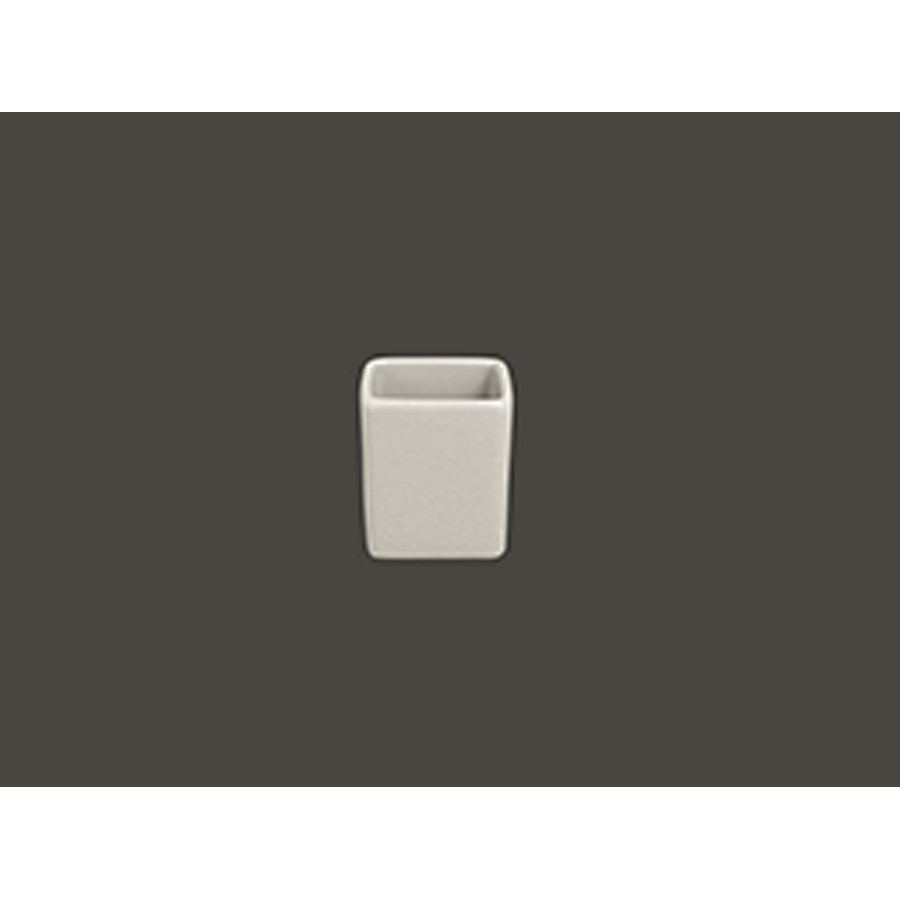 Rak Neofusion Vitrified Porcelain Grey Square High Cube 5x5.5cm 9cl