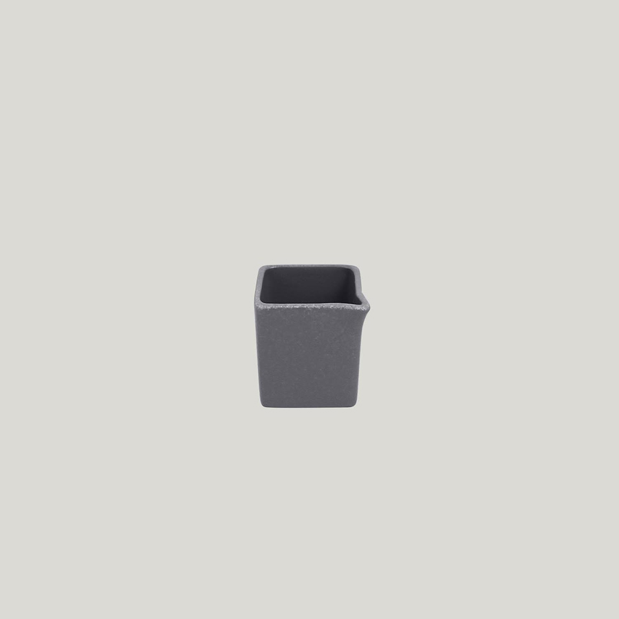 Rak Neofusion Vitrified Porcelain Grey Square Creamer 5.3x5.8cm 8cl 2.7oz