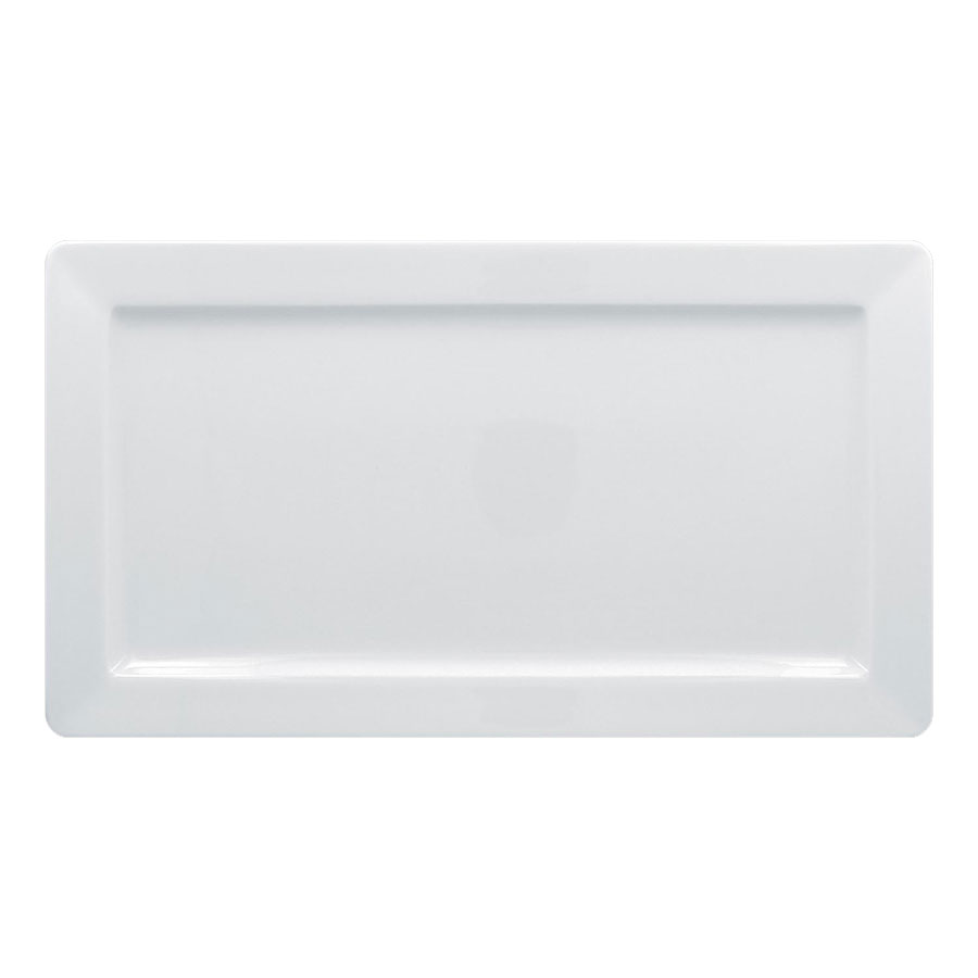 Rak Access Vitrified Porcelain White Rectangular Plate 38x21cm