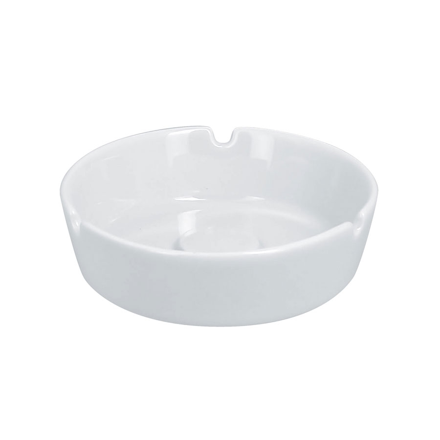 Rak Access Vitrified Porcelain White Round Ashtray 12cm
