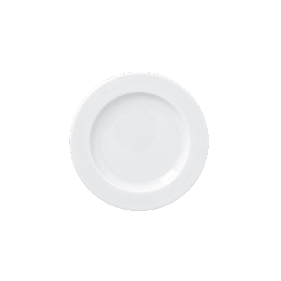 Rak Access Vitrified Porcelain White Round Flat Plate 17cm