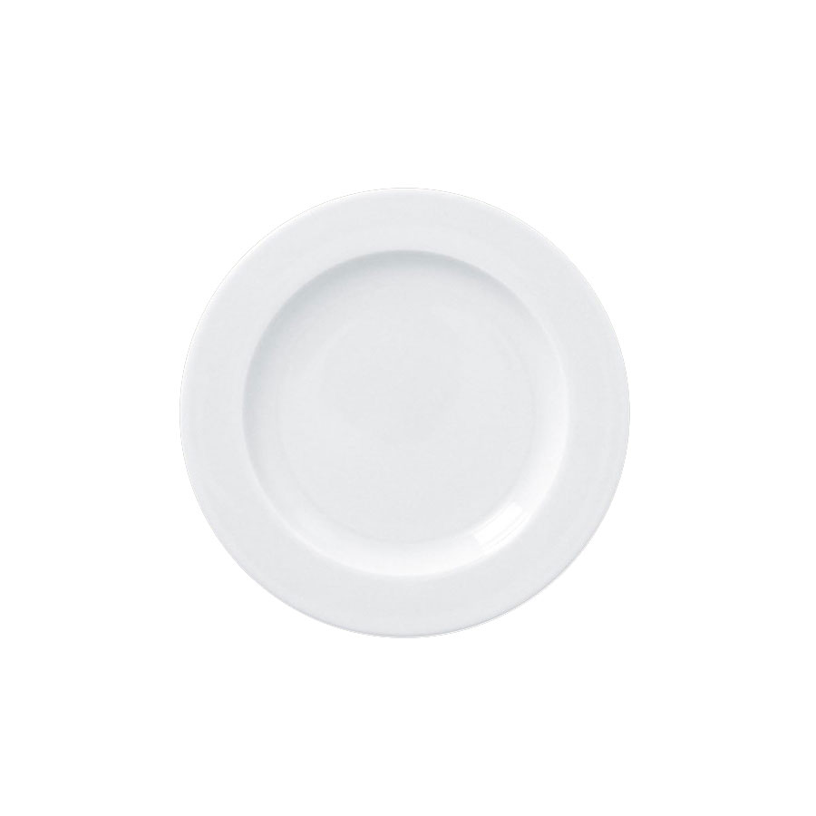 Rak Access Vitrified Porcelain White Round Flat Plate 19cm