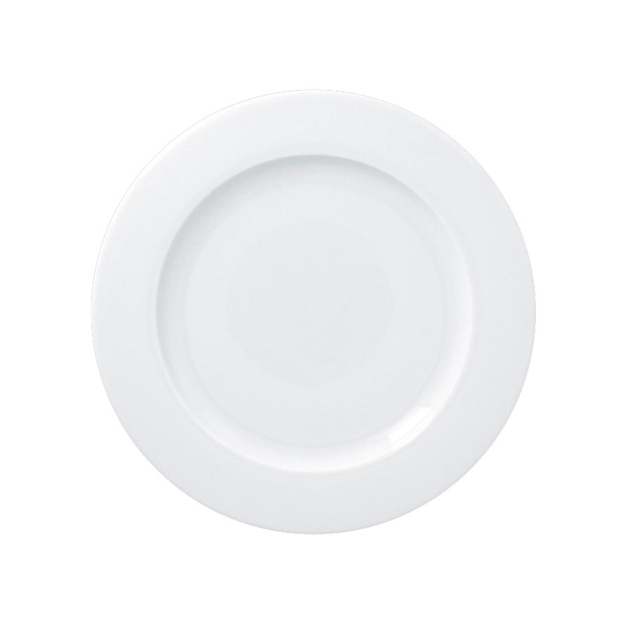 Rak Access Vitrified Porcelain White Round Flat Plate 24cm