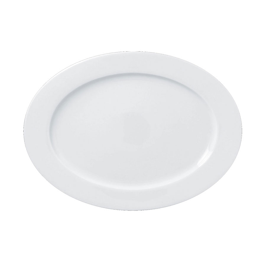 Rak Access Vitrified Porcelain White Oval Plate 28cm