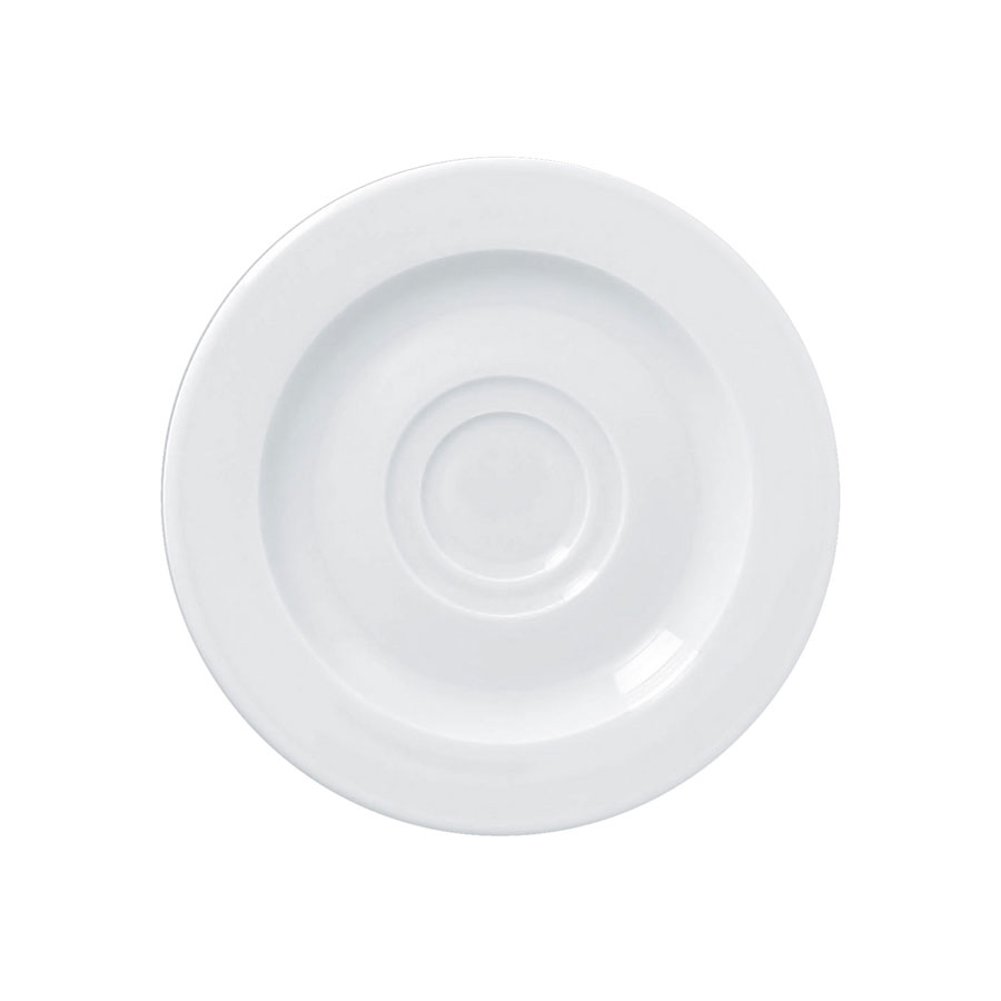 Rak Access Vitrified Porcelain White Round Espresso Saucer 13cm For S1070/09