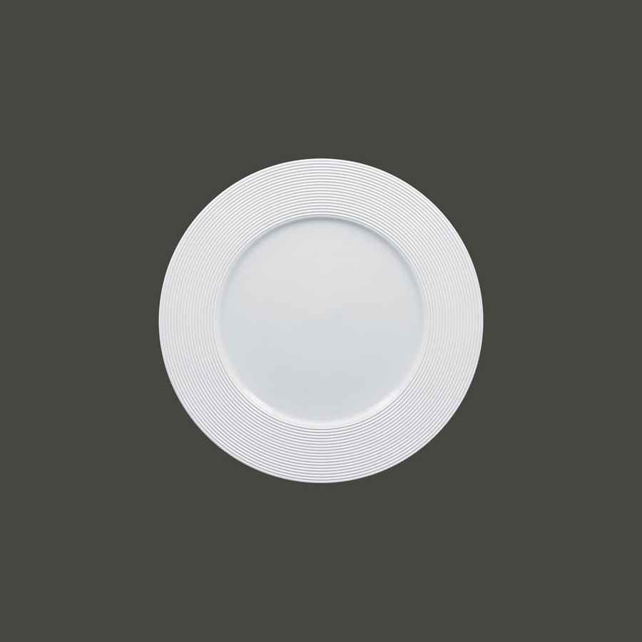 Rak Evolution Vitrified Porcelain White Round Plate 25cm