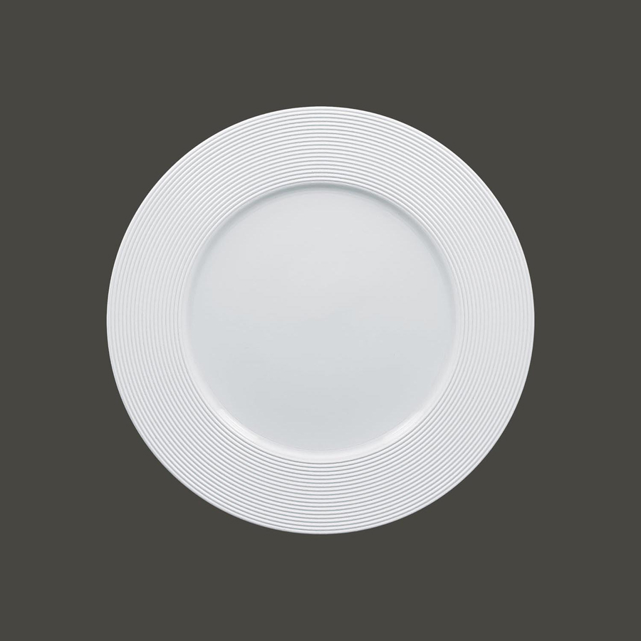 Rak Evolution Vitrified Porcelain White Round Plate 33cm