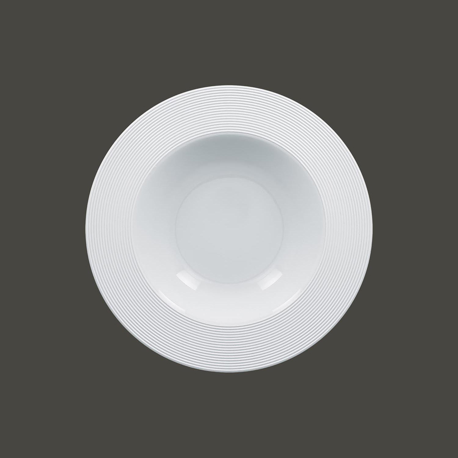 Rak Evolution Vitrified Porcelain White Round Deep Plate 31cm